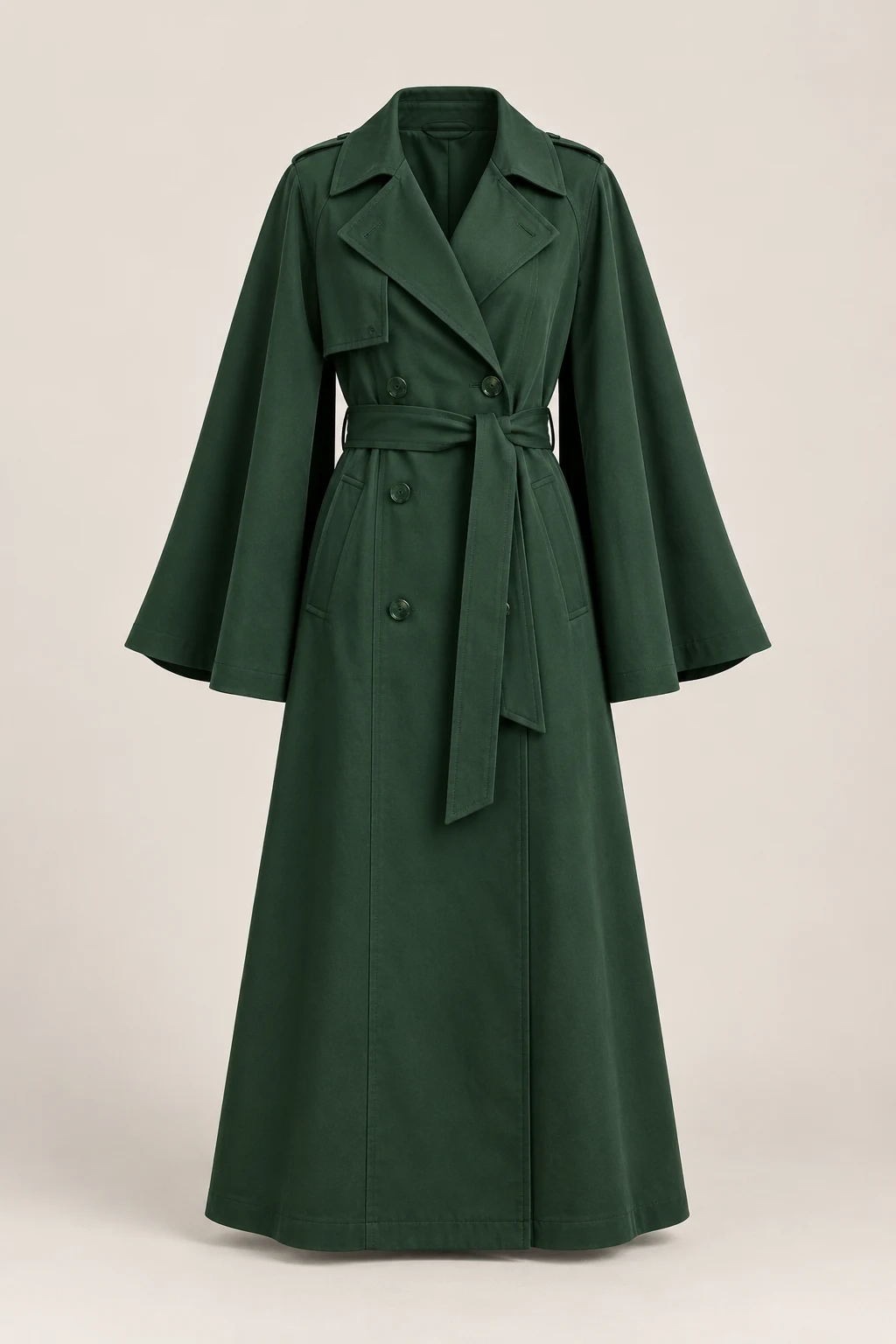 Northbank Cape Trench in Forest Green